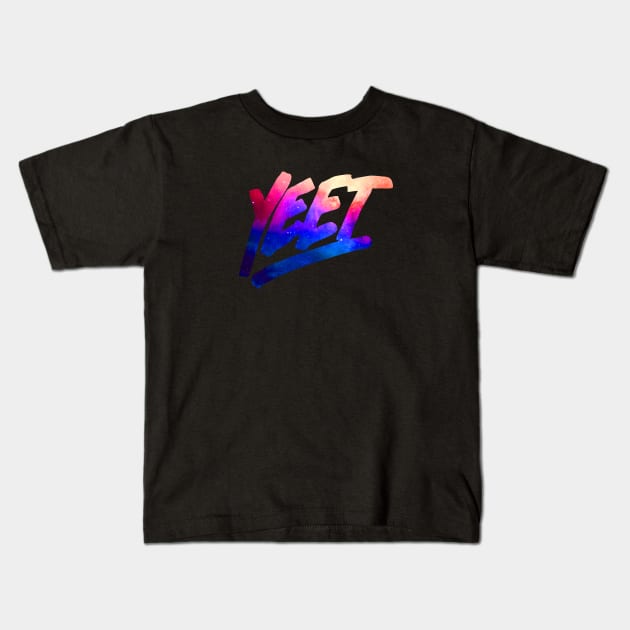 YEET GALAXY Kids T-Shirt by Giftsisle